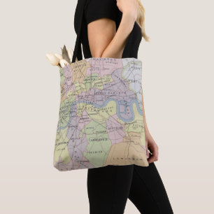 Bolso De Tela Mapa de ciudades parlamentarias metropolitanas