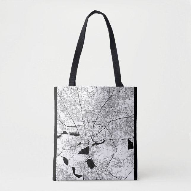 Bolso De Tela Mapa de Coimbatore Tamil Nadu (Anverso)