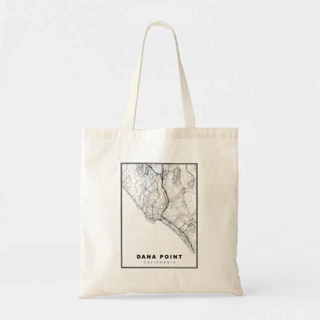 Bolso De Tela Mapa de Dana Point (Frente)