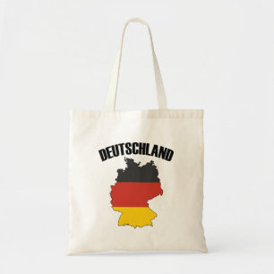 Bolso De Tela Mapa de Deutschland - Bandera alemana - Viajes de
