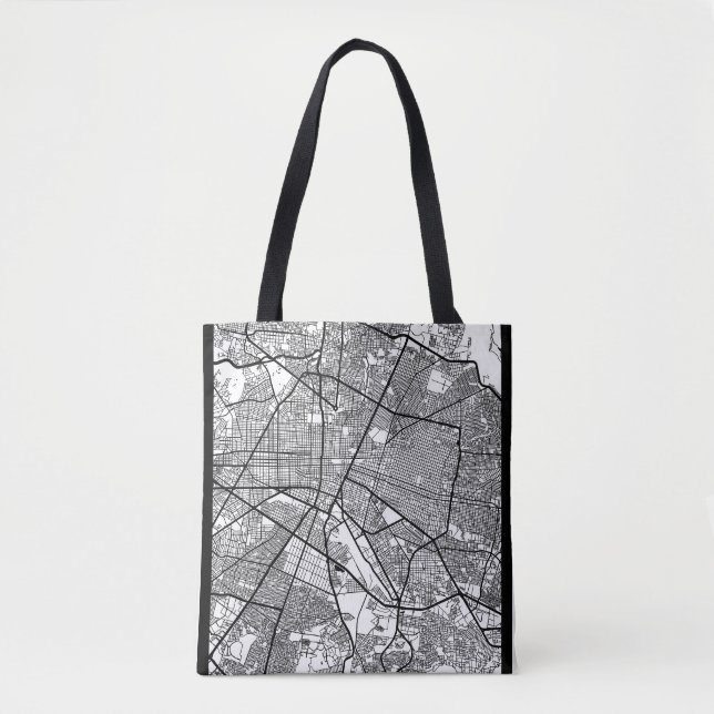 Bolso De Tela Mapa de Guadalajara México (Anverso)
