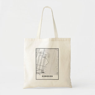 Bolso De Tela Mapa de Hoboken
