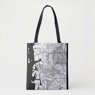 Bolso De Tela Mapa de Incheon Corea del Sur