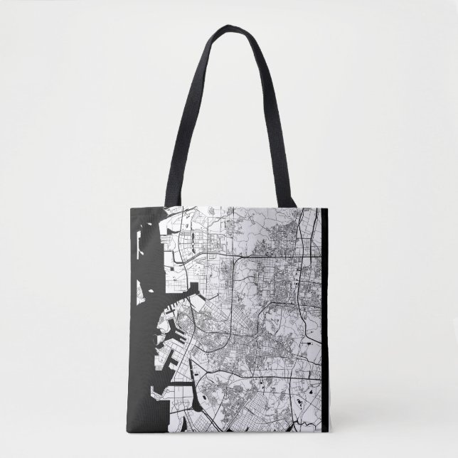 Bolso De Tela Mapa de Incheon Corea del Sur (Anverso)