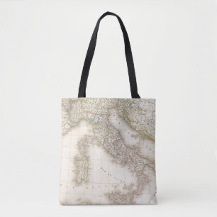 Bolso De Tela Mapa de Italia
