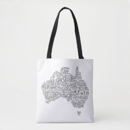 Bolso De Tela Mapa de jerga de Australia
