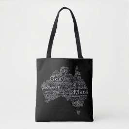 Bolso De Tela Mapa de jerga de Australia