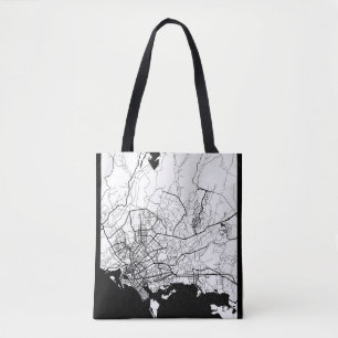 Bolso De Tela Mapa de Karachi Pakistán