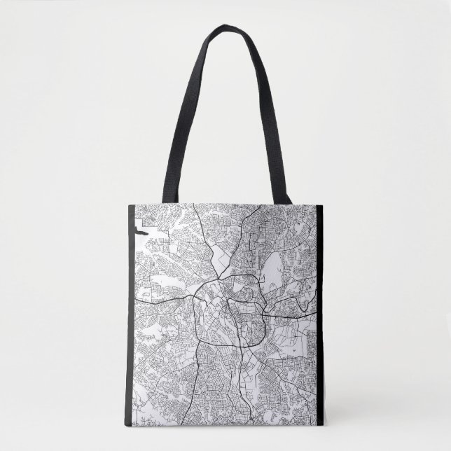 Bolso De Tela Mapa de Kumasi Ghana (Anverso)