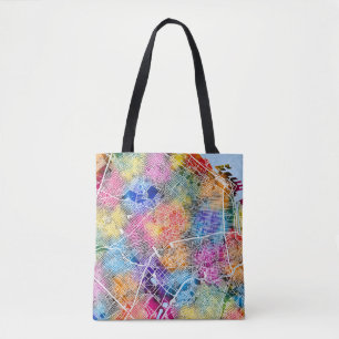 Bolso De Tela Mapa de la Ciudad Argentina de Buenos Aires