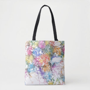 Bolso De Tela Mapa de la ciudad de Addis Abeba
