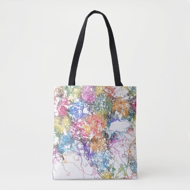 Bolso De Tela Mapa de la ciudad de Addis Abeba (Anverso)