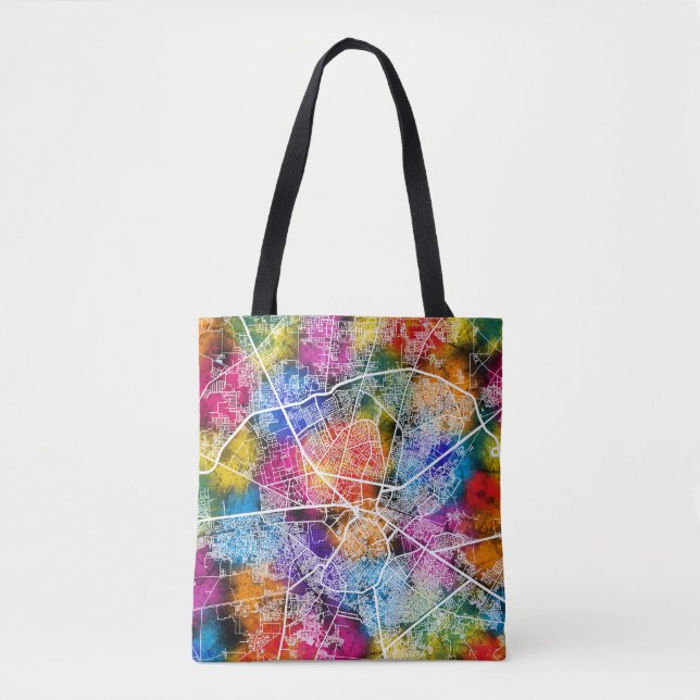 Bolso De Tela Mapa de la ciudad de Amritsar Punjab (Anverso)