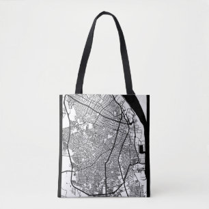 Bolso De Tela Mapa de la ciudad de Barranquilla Colombia
