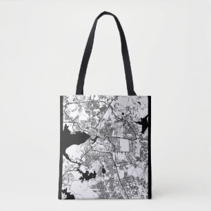 Bolso De Tela Mapa de la ciudad de Bhopal Madhya Pradesh
