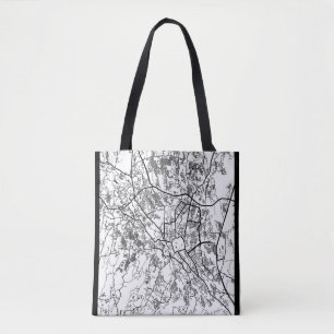 Bolso De Tela Mapa de la ciudad de Bogor Indonesia