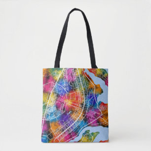 Bolso De Tela Mapa de la ciudad de Brasil