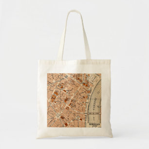 Bolso De Tela Mapa de la ciudad de Burdeos Francia