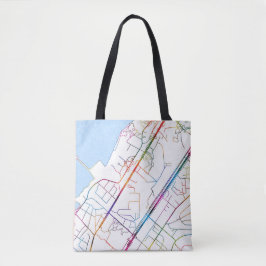 Bolso De Tela Mapa de la ciudad de Camayenne Guinea