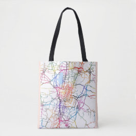 Bolso De Tela Mapa de la ciudad de Changzhi China