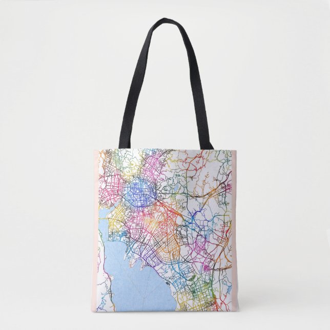 Bolso De Tela Mapa de la ciudad de China (Anverso)