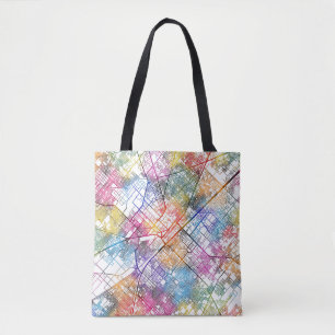 Bolso De Tela Mapa de la ciudad de Faisalabad