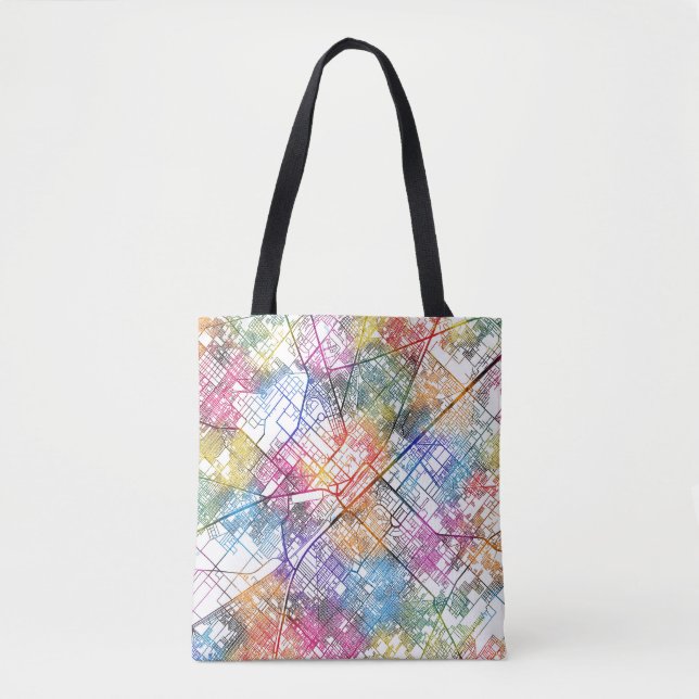 Bolso De Tela Mapa de la ciudad de Faisalabad (Anverso)