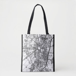 Bolso De Tela Mapa de la ciudad de Gujranwala Pakistán
