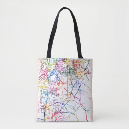 Bolso De Tela Mapa de la ciudad de Jinzhong China