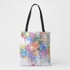 Bolso De Tela Mapa de la ciudad de Kabul en Afganistán