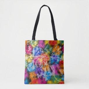 Bolso De Tela Mapa de la ciudad de Kananga, República Democrátic