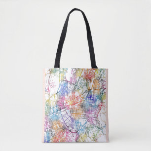 Bolso De Tela Mapa de la ciudad de Kazajistán en Almaty