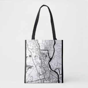 Bolso De Tela Mapa de la ciudad de Khulna Bangladesh
