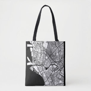 Bolso De Tela Mapa de la ciudad de Manila Filipinas