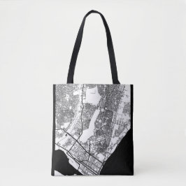 Bolso De Tela Mapa de la ciudad de Maputo Mozambique