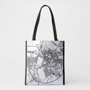 Bolso De Tela Mapa de la ciudad de Medina Arabia Saudita