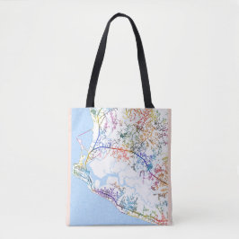 Bolso De Tela Mapa de la ciudad de Monrovia en Liberia