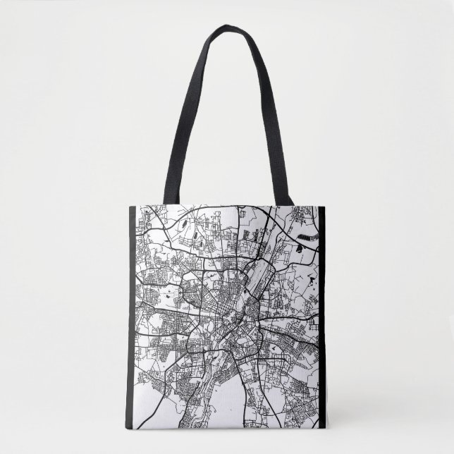 Bolso De Tela Mapa de la ciudad de Múnich Alemania (Anverso)