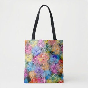 Bolso De Tela Mapa de la ciudad de Nigeria