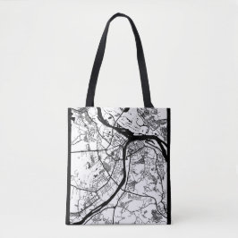 Bolso De Tela Mapa de la ciudad de Nizhny Novgorod Rusia