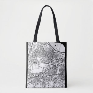 Bolso De Tela Mapa de la ciudad de Patna Bihar