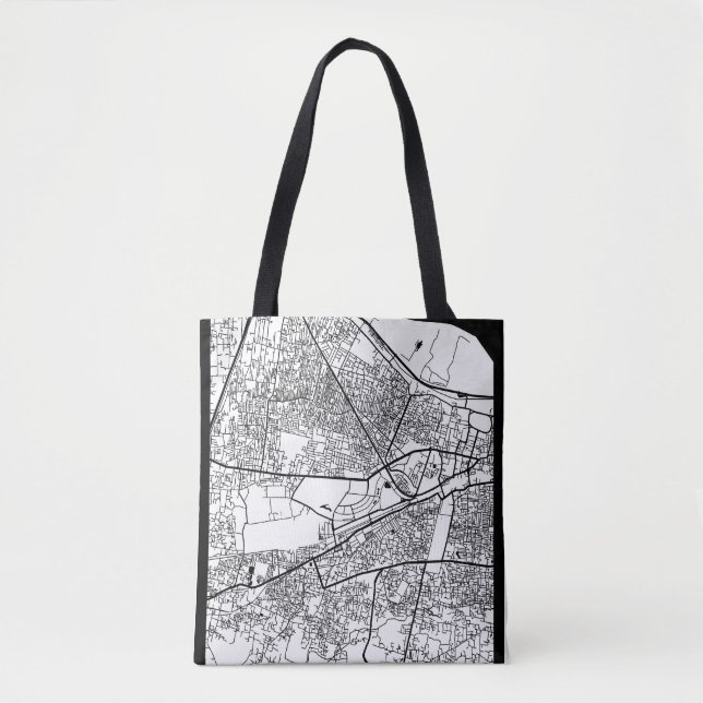 Bolso De Tela Mapa de la ciudad de Patna Bihar (Anverso)