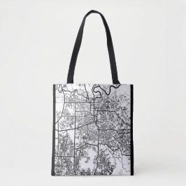 Bolso De Tela Mapa de la ciudad de Pekanbaru Indonesia
