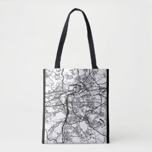 Bolso De Tela Mapa de la ciudad de Praga Chequia