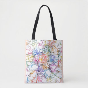 Bolso De Tela Mapa de la ciudad de Praga Chequia