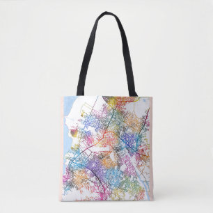 Bolso De Tela Mapa de la ciudad de Puerto Príncipe Haití