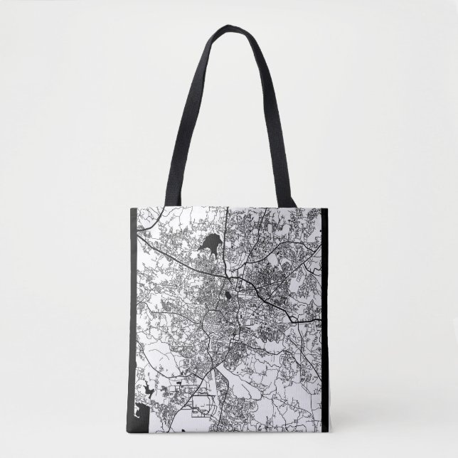 Bolso De Tela Mapa de la ciudad de Ranchi Jharkhand (Anverso)