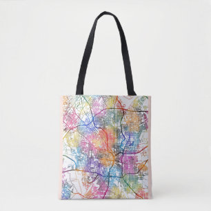 Bolso De Tela Mapa de la ciudad de San Antonio EE. UU.