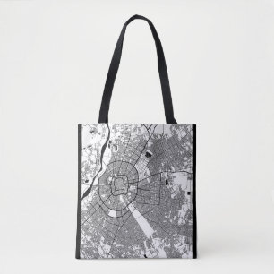Bolso De Tela Mapa de la ciudad de Santa Cruz de la Sierra Boliv