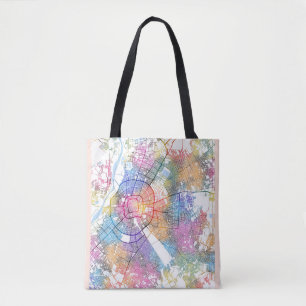 Bolso De Tela Mapa de la ciudad de Santa Cruz de la Sierra Boliv